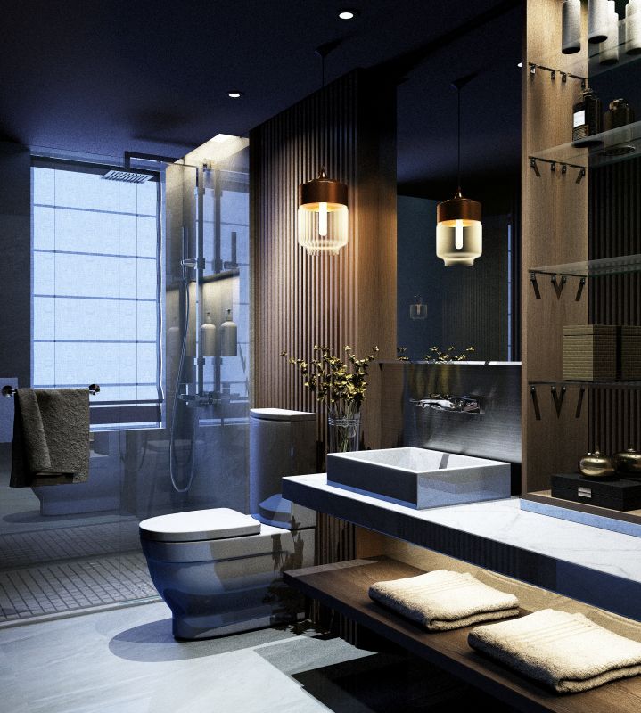 Luxury bathroom lighting